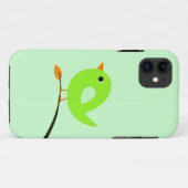 Grüner Vogel auf Niederlassung Case-Mate iPhone Hülle (Rückseite (Horizontal))