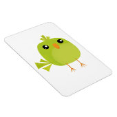 Grüner Vogel Cartoon Magnet (Rechte Seite)