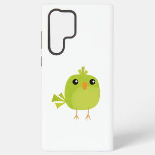 Grüner Vogel Cartoon Samsung Galaxy Hülle