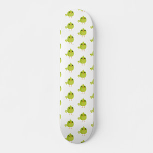 Grüner Vogel Cartoon Skateboard