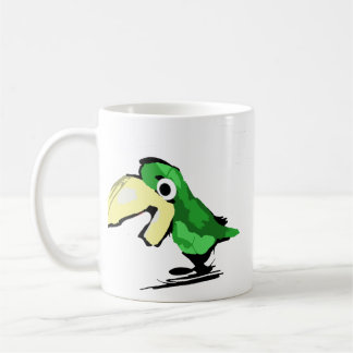 Grüner Vogel Kaffeetasse