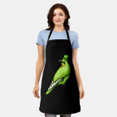 Grüner Vogel mit Grüner Hut für St Patricks Day Schürze (Getragen)