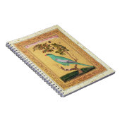 Grüner Vogel, Mughal (Gouache auf Papier) Notizblock (Rechte Seite)