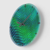 Grüner Voile Große Wanduhr (Winkel)
