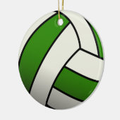 Grüner Volleyball Keramik Ornament (Links)