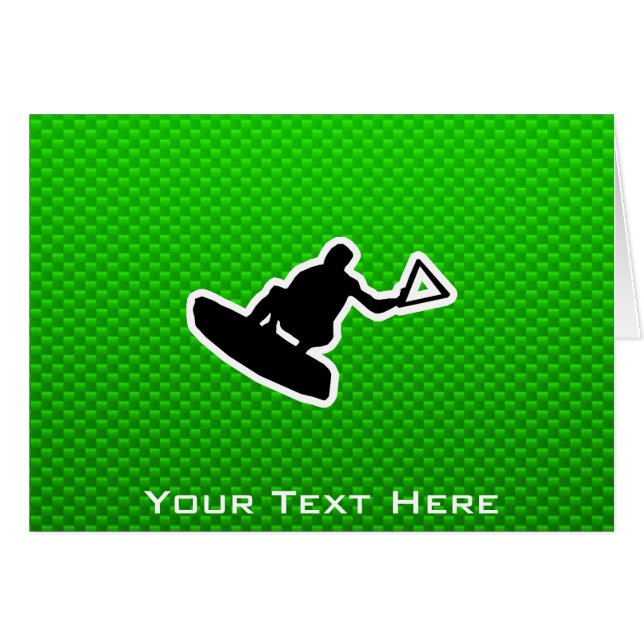 Grüner Wakeboarder (Vorderseite (Horizontal))