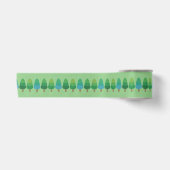 Grüner Wald Bäume Thunder_Cove Satinband (Vorderseite)