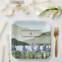 Grüner Wald im Wasser Hochzeit im Freien