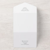 Grüner Wald in einer Hochzeitsreise All In One Einladung (Außenbereich)