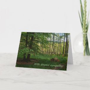 Grüner Wald - Mit tiefstem Mitgefühl Karte