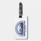 Grüner Wald Regenbogen Hirsch Gepäckanhänger (Rückseite vertikal)