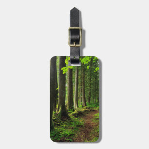 Grüner Waldweg Scenic Gepäckanhänger