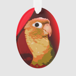 Grüner Wangen-Sittich Kuscheltier Vogel Liebe Ornament