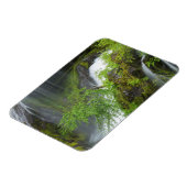 Grüner Wasserfall Landschaft Magnet (Linke Seite)