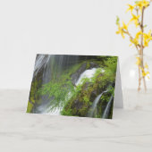 Grüner Wasserfall Landschaftlich Karte (Gelbe Blume)