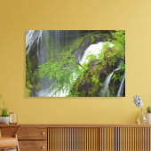 Grüner Wasserfall Landschaftlich Leinwanddruck (Insitu (Wohnzimmer))