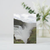 Grüner Wasserfall Postkarte (Stehend Vorderseite)