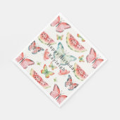 Grüner Wassermelonen Geburtstag Serviette (Ecke)