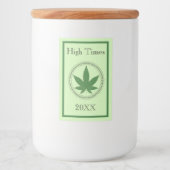 Grüner Wegesteg Personalisierter Stash Lebensmitteletikett (Vorderseite)