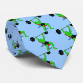 Grüner Weightlifter Benchpress Krawatte (Gerollt)