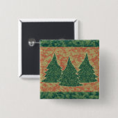 Grüner Weihnachtsbaum Button (Vorne & Hinten)