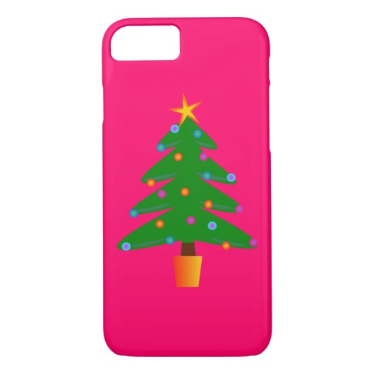 Grüner Weihnachtsbaum Case-Mate iPhone Hülle (Rückseite)