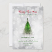 Grüner Weihnachtsbaum Einladung (Vorderseite)