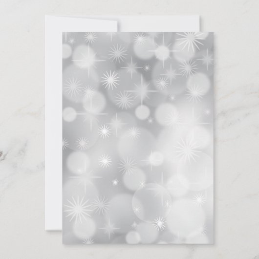 Grüner Weihnachtsbaum Einladung (Rückseite)