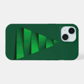 Grüner Weihnachtsbaum Feiertag iPhone 15 Hülle (Rückseite (Horizontal))