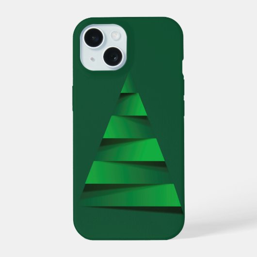 Grüner Weihnachtsbaum Feiertag iPhone 15 Hülle (Rückseite)