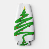 Grüner Weihnachtsbaum Flaschenkühler (Vorderseite)