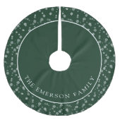 Grüner Weihnachtsbaum-Fußteppich Polyester Weihnachtsbaumdecke (Vorderseite)