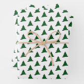 Grüner Weihnachtsbaum Geschenkpapier Set (Beispiel)