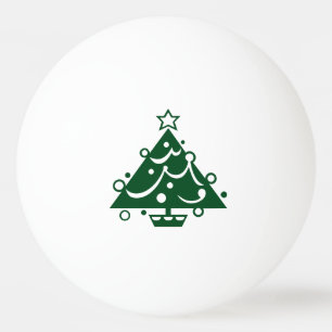 Grüner Weihnachtsbaum Gestalturlaub Tischtennisball
