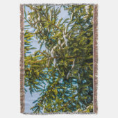 Grüner Weihnachtsbaum im Schnee Decke (Vorderseite Vertikal)