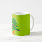 Grüner Weihnachtsbaum Kaffeetasse (VorderseiteRechts)