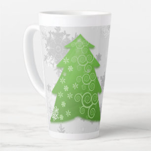 Grüner Weihnachtsbaum Latte Tasse