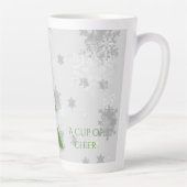 Grüner Weihnachtsbaum Latte Tasse (Rechts)