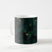 GRÜNER WEIHNACHTSBAUM MIT LICHTERN KAFFEETASSE (Vorderseite Links)