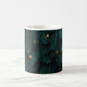 GRÜNER WEIHNACHTSBAUM MIT LICHTERN KAFFEETASSE (Mittel)