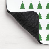 Grüner Weihnachtsbaum Mousepad (Ecke)