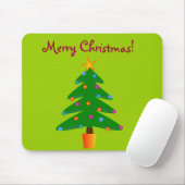 Grüner Weihnachtsbaum Mousepad (Mit Mouse)