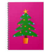Grüner Weihnachtsbaum Notizblock (Vorderseite)