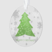 Grüner Weihnachtsbaum Ornament (Vorderseite)