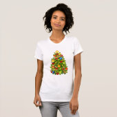 Grüner Weihnachtsbaum T-Shirt (Vorne ganz)