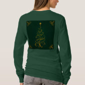 Grüner Weihnachtsbaum T - Shirt (Rückseite)
