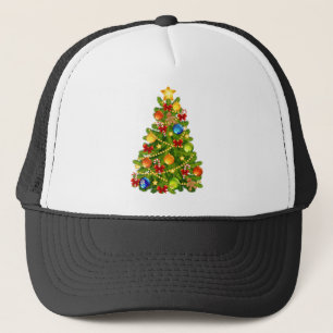 Grüner Weihnachtsbaum Truckerkappe