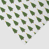 Grüner Weihnachtsbaum und Goldener Stern Seidenpapier (Detail)