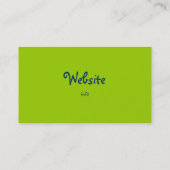 Grüner Weihnachtsbaum Visitenkarte (Rückseite)