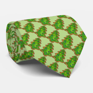 Grüner Weihnachtsbaum Zucker Cookies Weihnachtsdru Krawatte